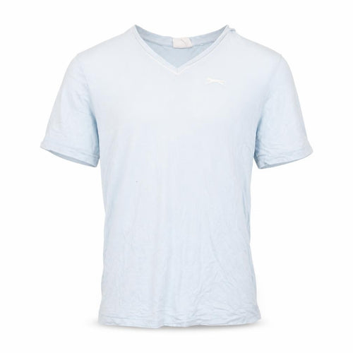 Slazenger Men's Blue V-Neck T-Shirt, Size S