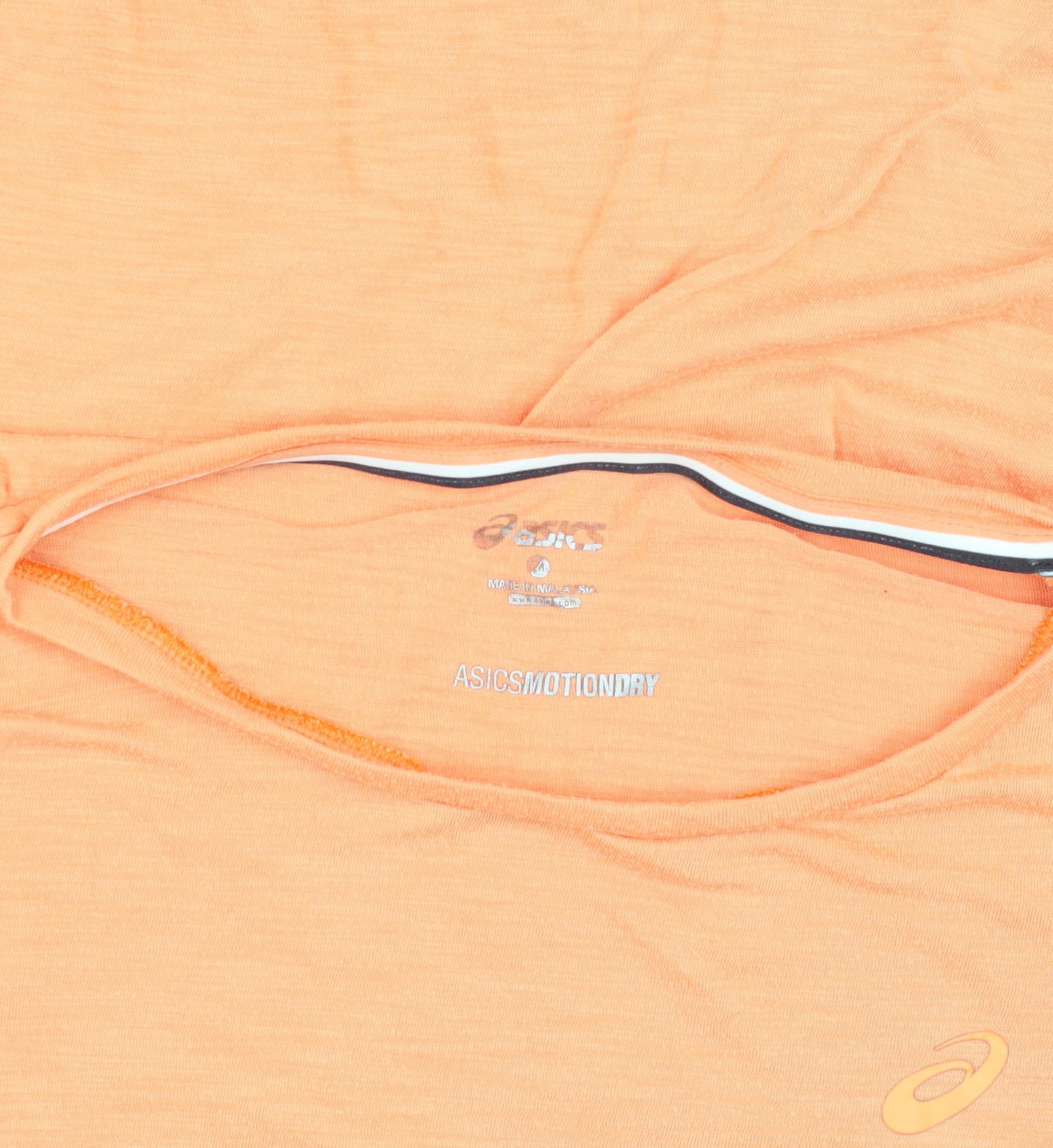 Asics Women's Orange T-Shirt Size S - Moisture Wicking, Lightweight