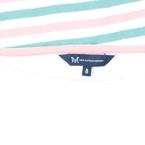 Crew Clothing Women's Multicoloured Stripe T-Shirt Size 8