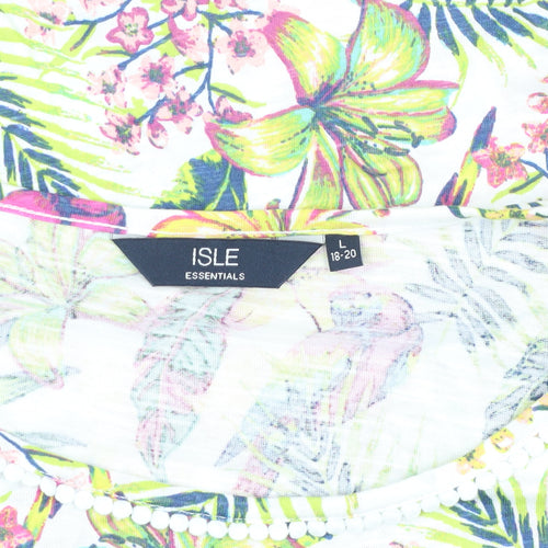 ISLE Essentials Women's Multicoloured L Tunic T-Shirt