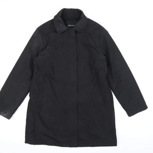 Ellie Lou Ise Women's Black Overcoat Size S
