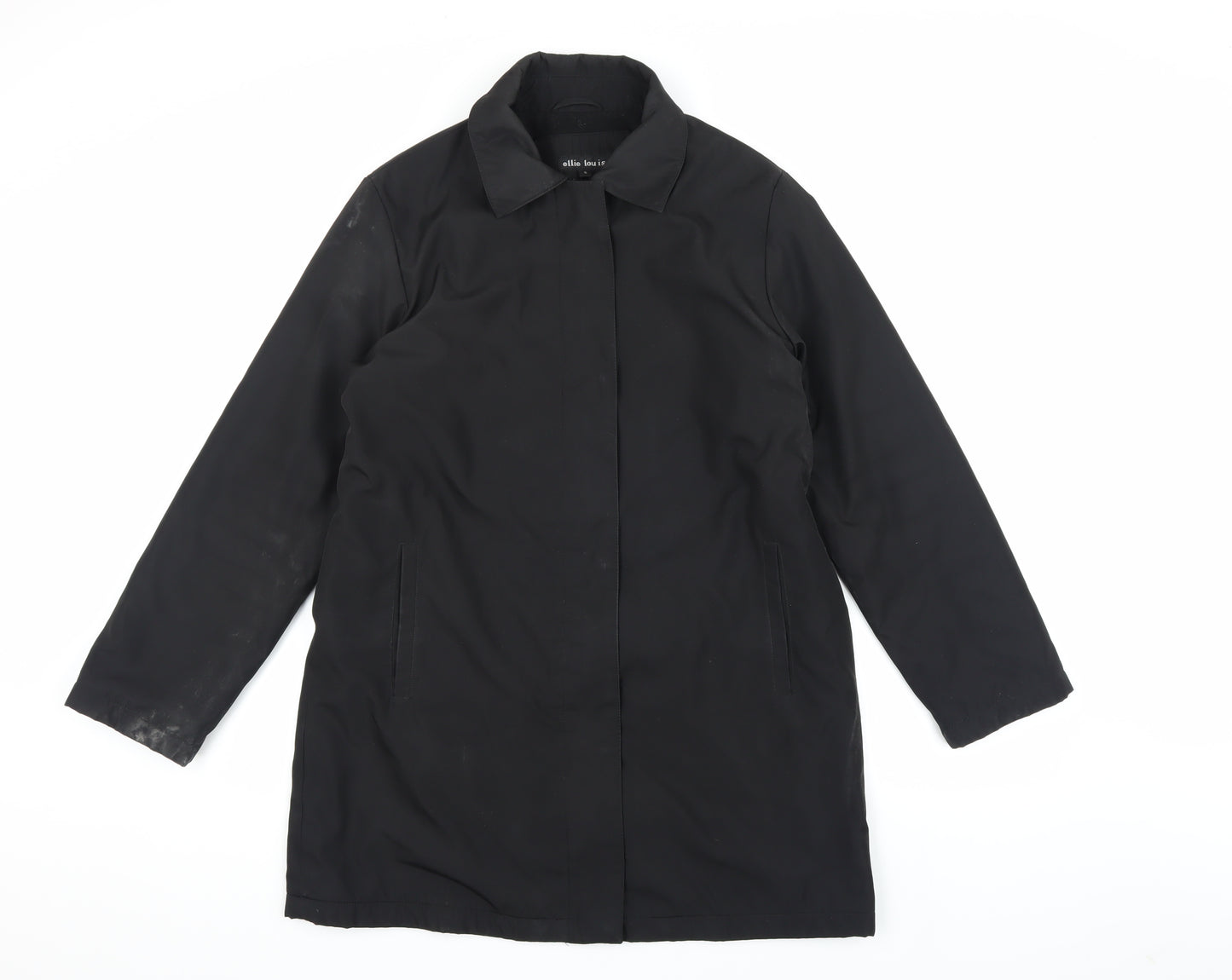 Ellie Lou Ise Women's Black Overcoat Size S