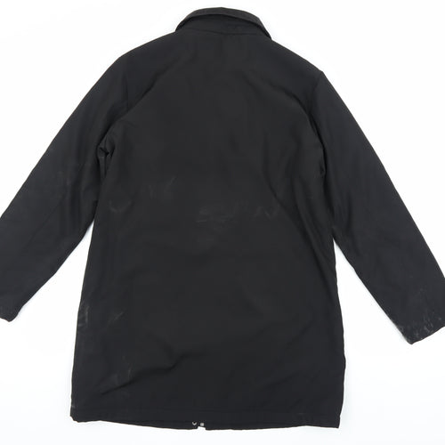 Ellie Lou Ise Women's Black Overcoat Size S