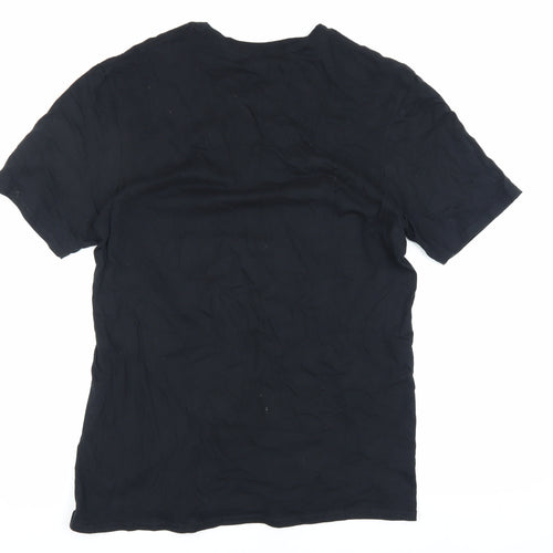 Gildan Men's Black M Graphic T-Shirt with Bus Design