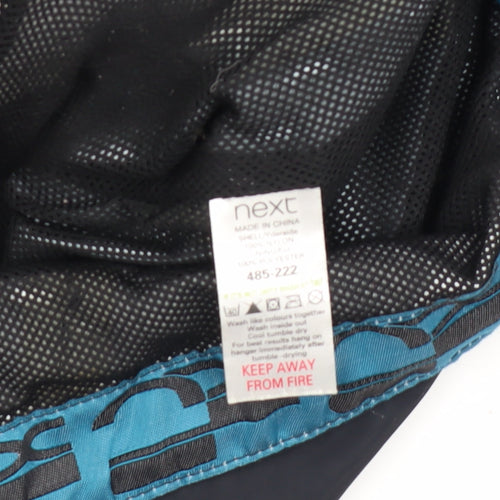 Next Women's Black Blue 3-in-1 Waterproof Jacket, Size 12