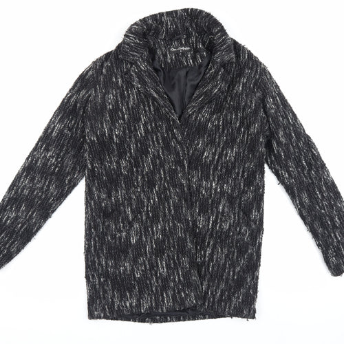 Miss Selfridge Women's Black Long Sleeve Coat
