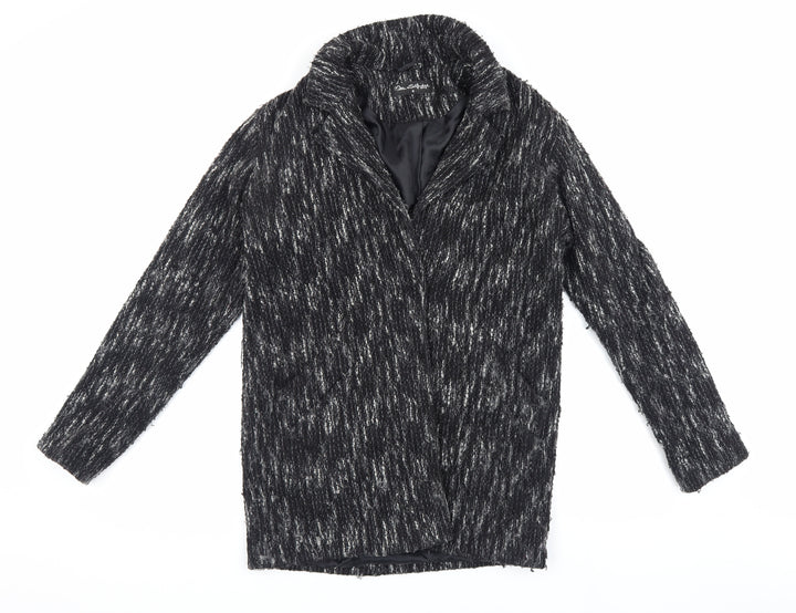 Miss Selfridge Women's Black Long Sleeve Coat
