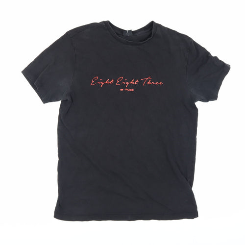883police Men's Black M T-Shirt in Cotton