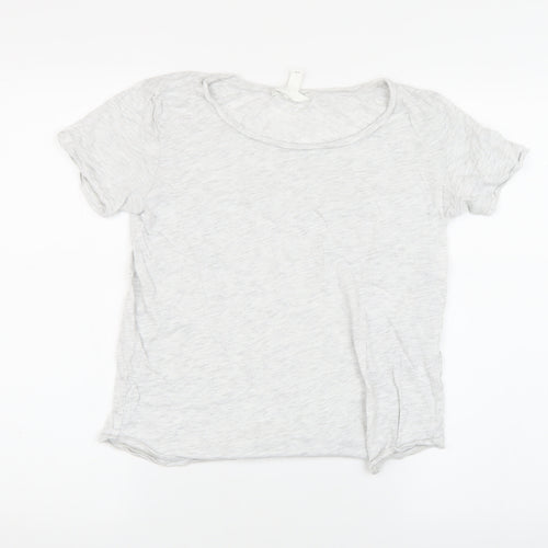 H&M Women's Grey Basic T-Shirt XS