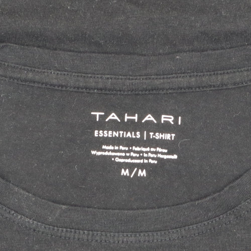 Tahari Women's Black M T-Shirt with Round Neck