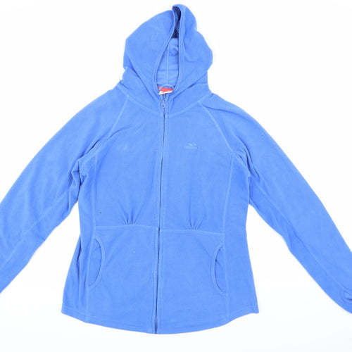 Trespass Women's Blue Fleece Jacket XL Hooded Casual