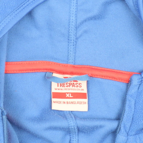 Trespass Women's Blue Fleece Jacket XL Hooded Casual