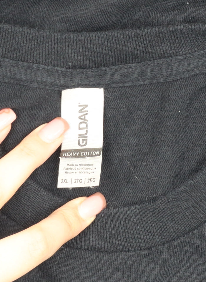 Gildan Unisex Black 2XL Music Gothic T-Shirt