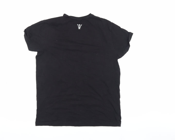 Raw Society Men's Black M T-Shirt Logo Design