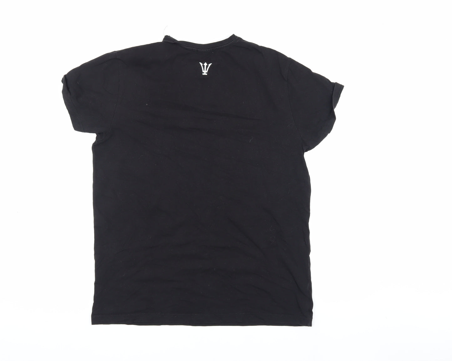 Raw Society Men's Black M T-Shirt Logo Design