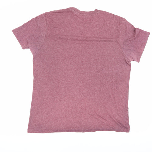 River Island Men's Red L Graphic City T-Shirt