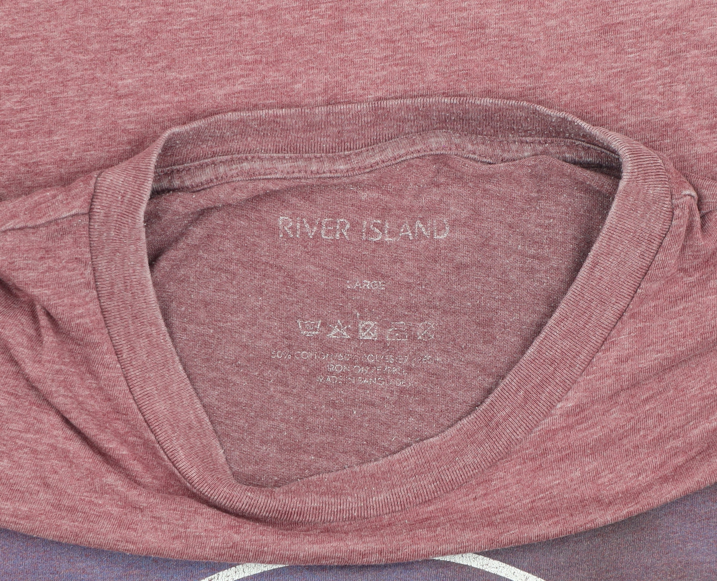 River Island Men's Red L Graphic City T-Shirt