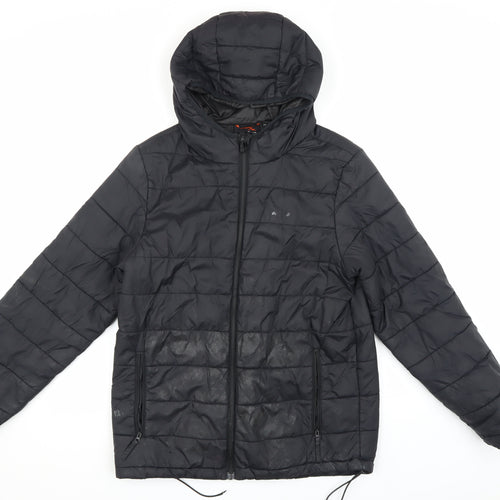 Peter Storm Men's Black Puffer Jacket XS Hooded Outdoor