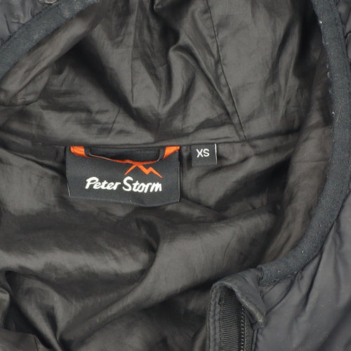 Peter Storm Men's Black Puffer Jacket XS Hooded Outdoor