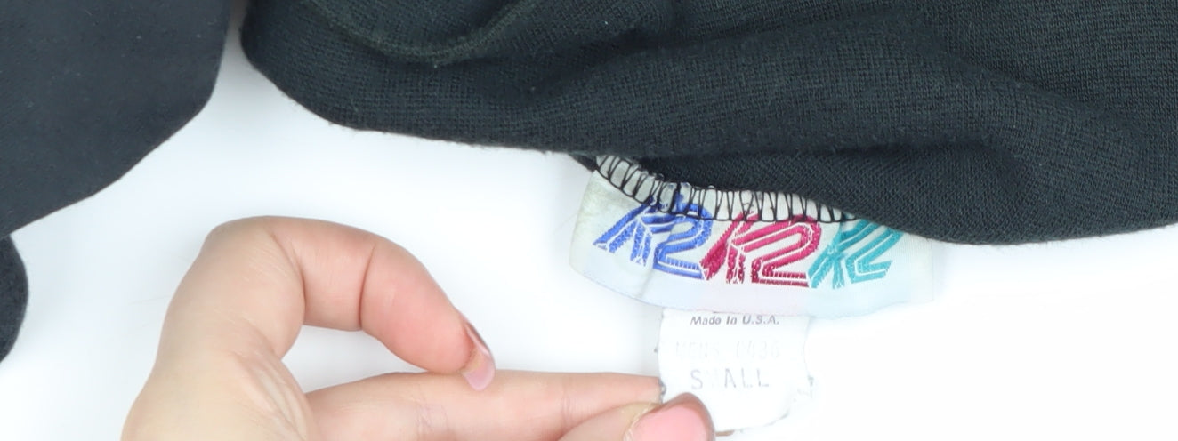 Unisex Black Long Sleeve Top - Size S