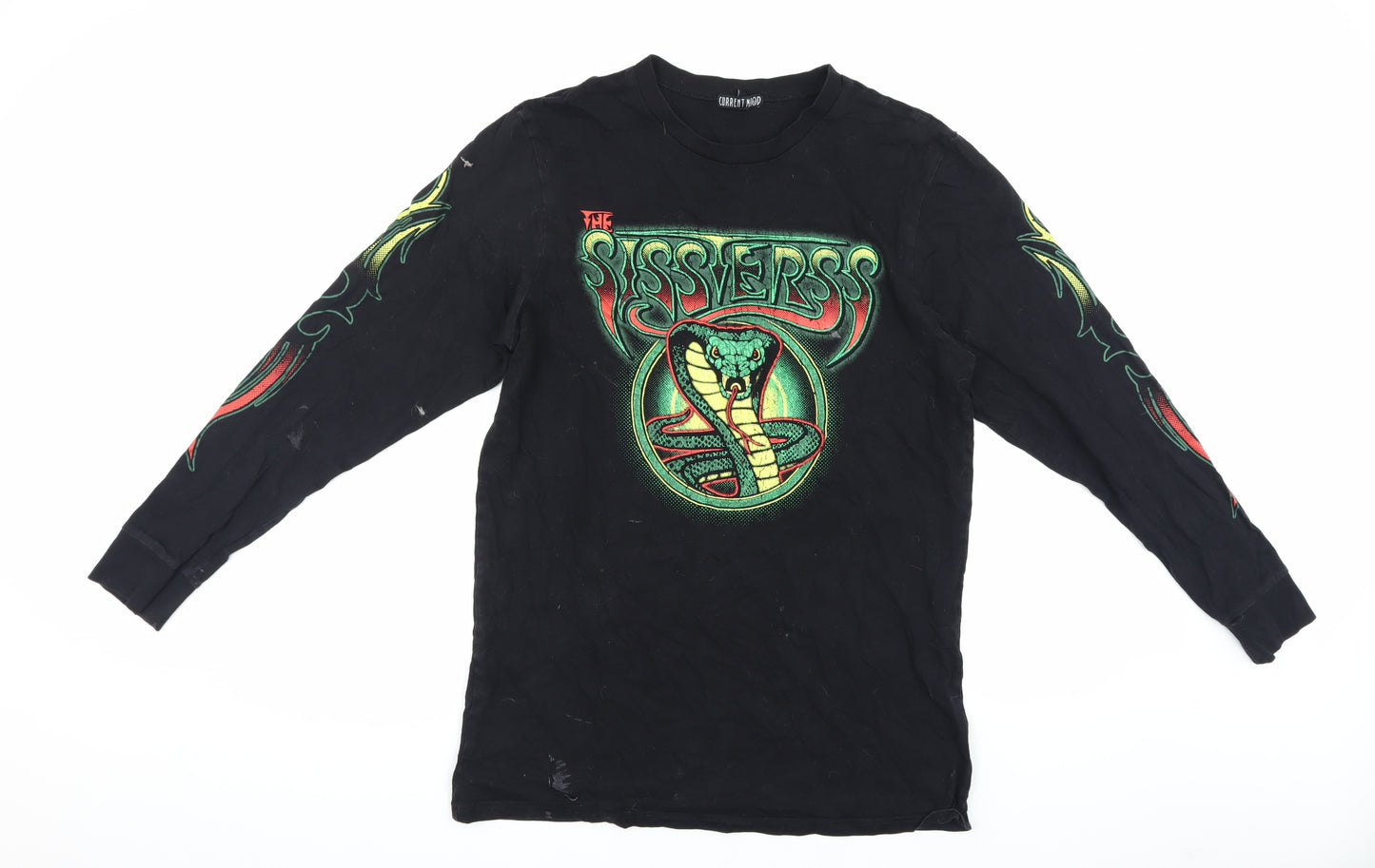 Current Mood Men's Black Snake Graphic Print T-Shirt M