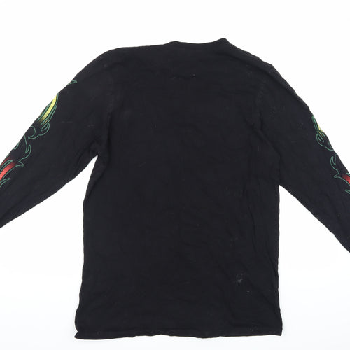 Current Mood Men's Black Snake Graphic Print T-Shirt M