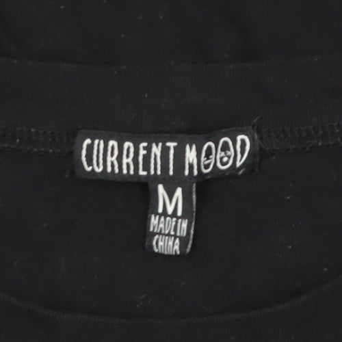 Current Mood Men's Black Snake Graphic Print T-Shirt M