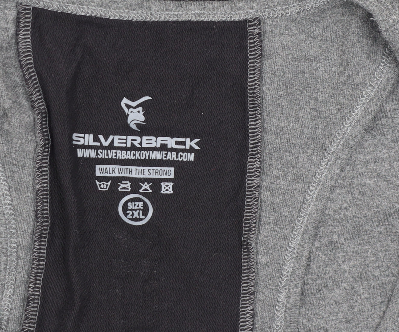 Silverback Men's Grey 2XL Tank Top for Gym & Training