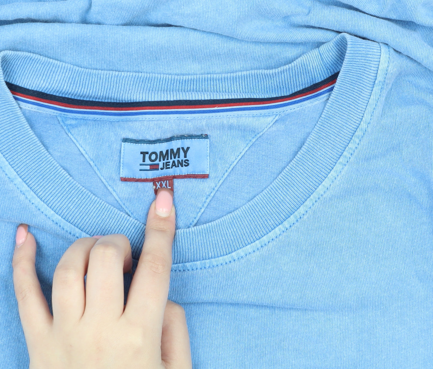 Tommy Jeans Men Blue 2XL Crew Neck T-Shirt