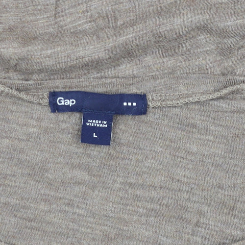 Gap Women's Beige 3/4 Sleeve Basic Top Size L