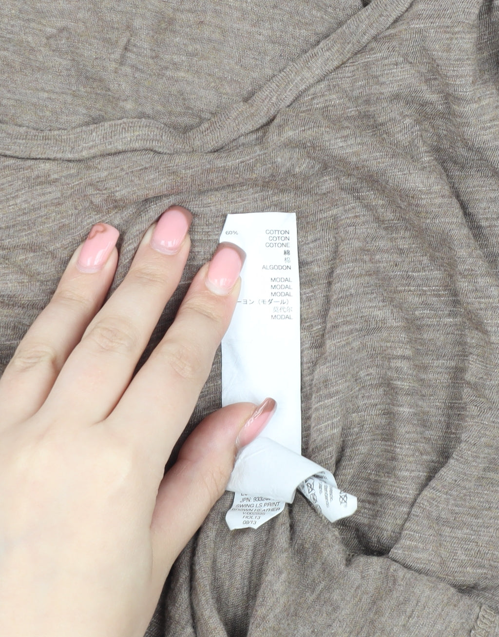 Gap Women's Beige 3/4 Sleeve Basic Top Size L