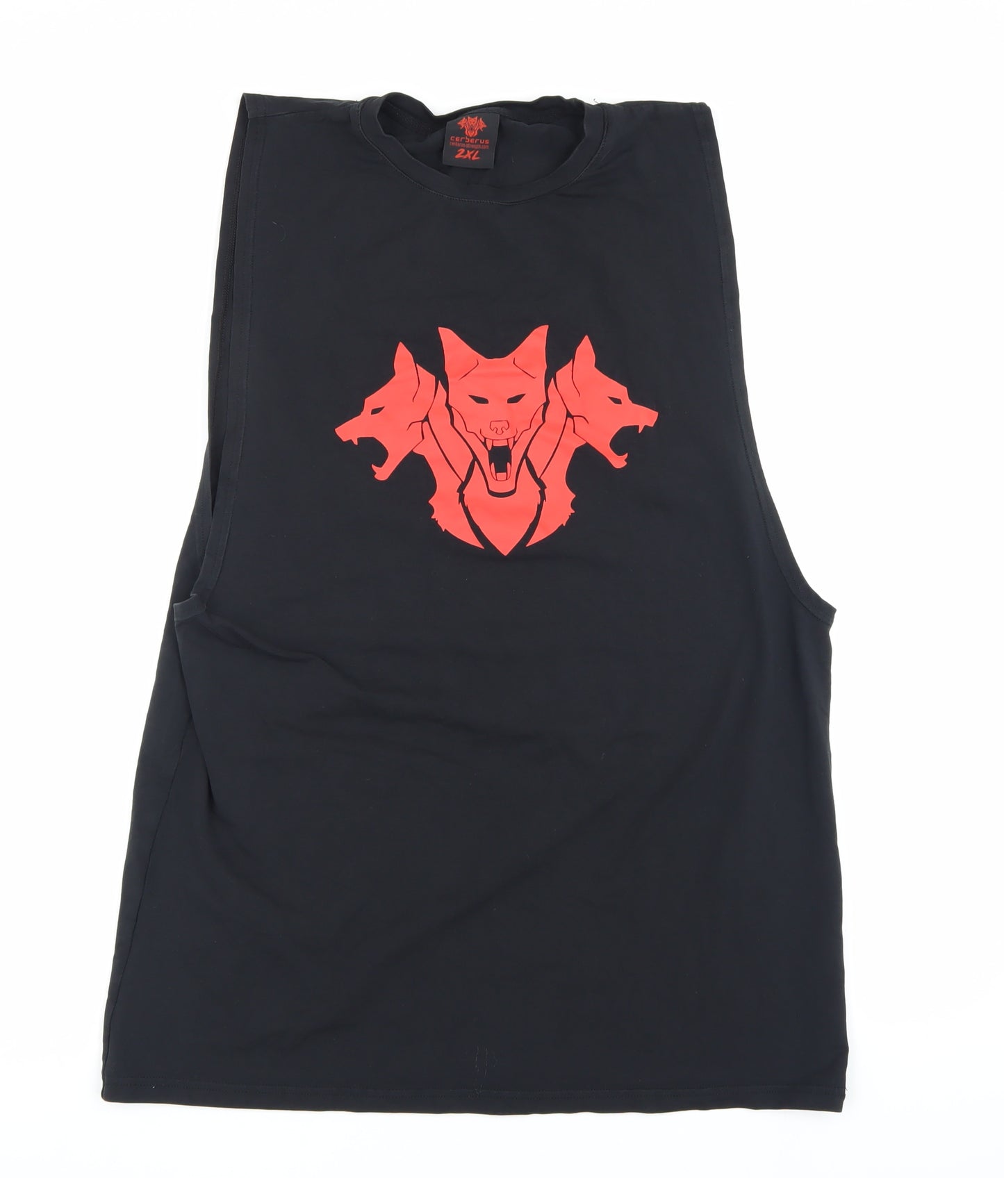 Cerberus Men's Black 2XL Graphic Tank Top