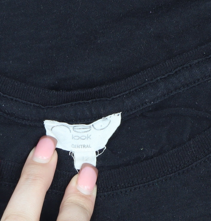 Boohoo Nirvana Black Sleeveless T-Shirt Music Casual