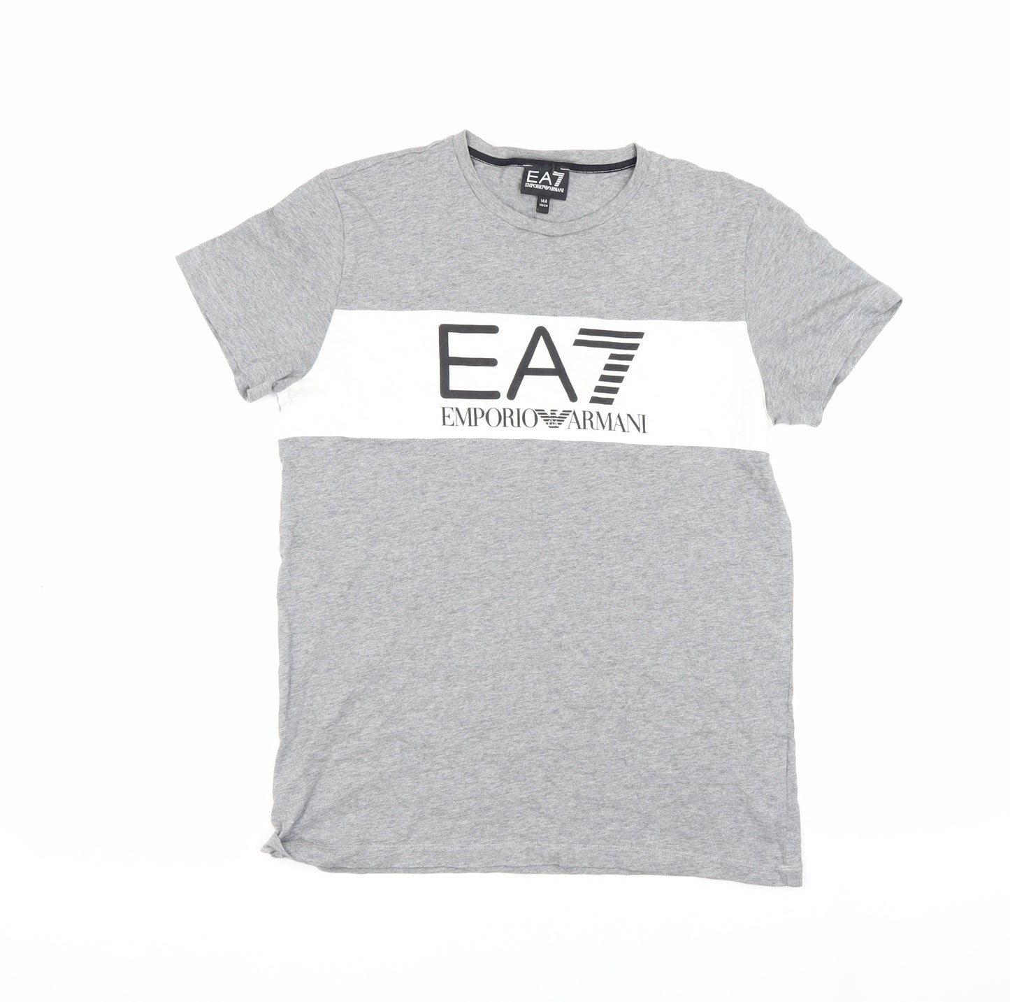 Emporio Armani Boys Grey Logo T-Shirt, 14 Years