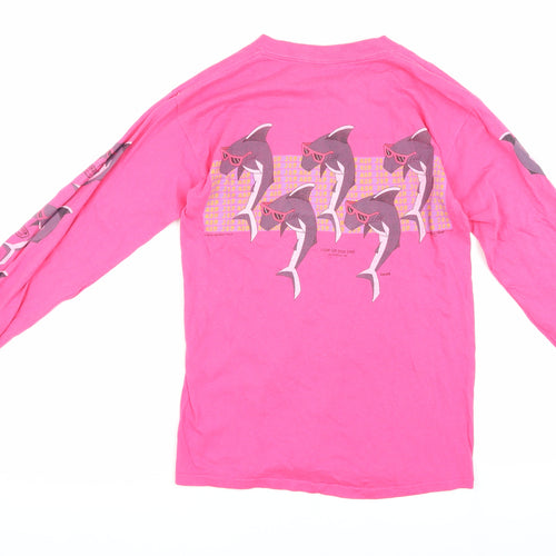 Ron Jon Pink Long Sleeve T-Shirt Unisex Medium