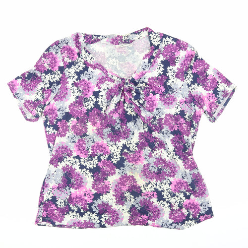 Damart Women's Multicoloured Floral Blouse L