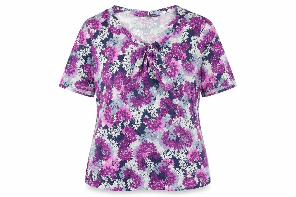 Front view of Damart Women's Multicoloured Floral Blouse L