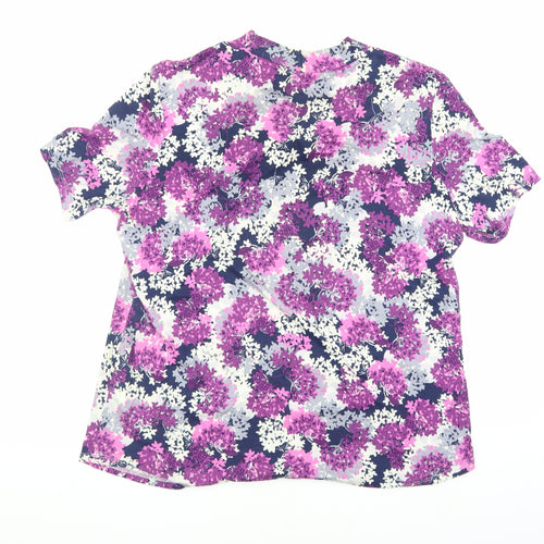 Damart Women's Multicoloured Floral Blouse L