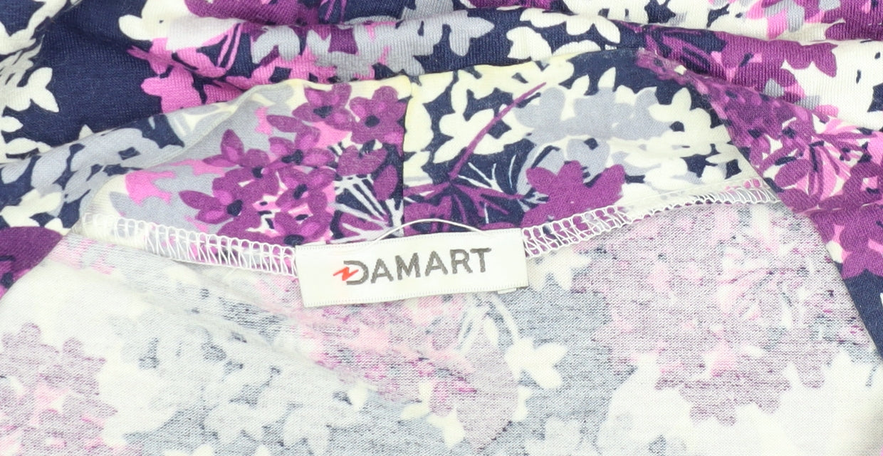 Damart Women's Multicoloured Floral Blouse L