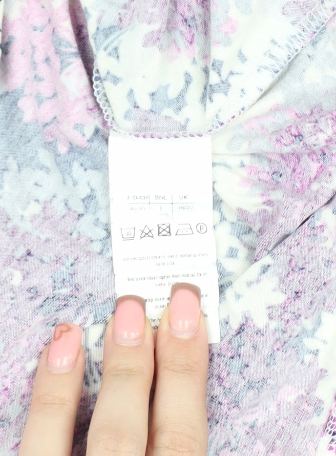 Damart Women's Multicoloured Floral Blouse L