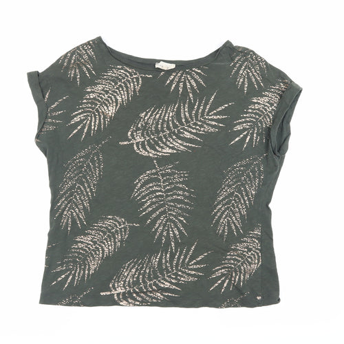 Phase Eight Women's Green Printed T-Shirt - Size S