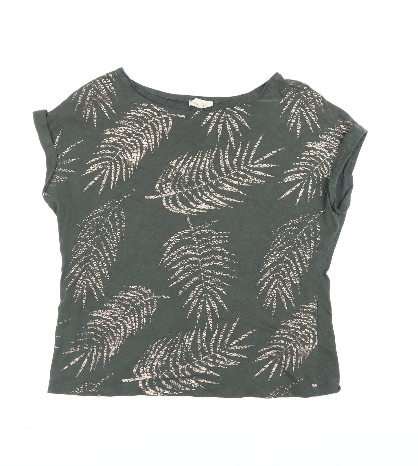 Phase Eight Women's Green Printed T-Shirt - Size S