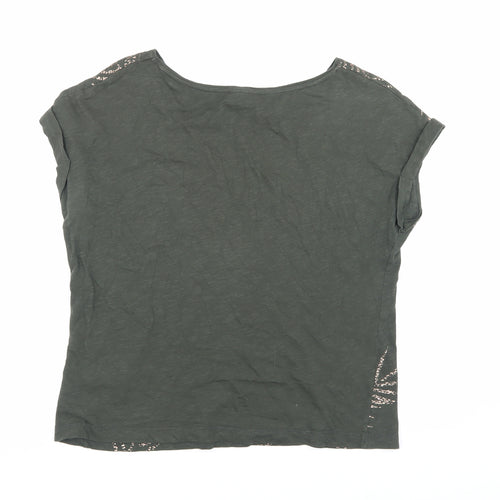 Phase Eight Women's Green Printed T-Shirt - Size S