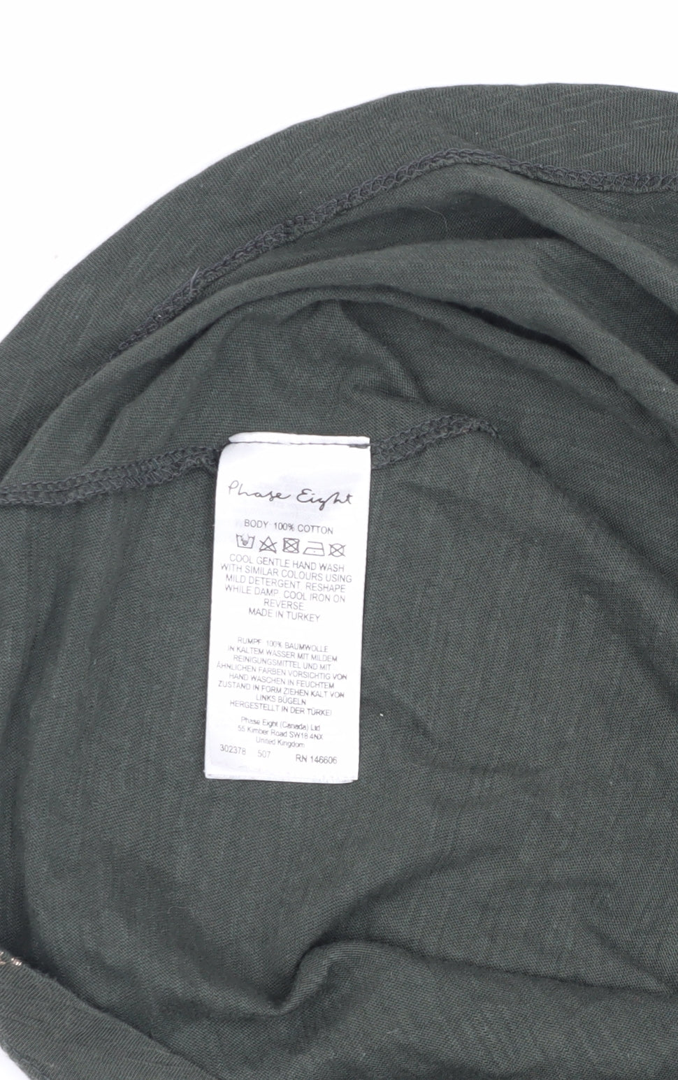 Phase Eight Women's Green Printed T-Shirt - Size S