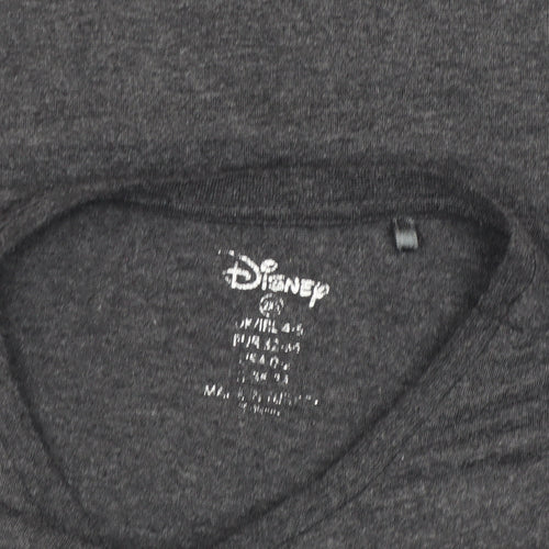 Disney Mickey Mouse Grey T-Shirt Unisex Adults Size 12
