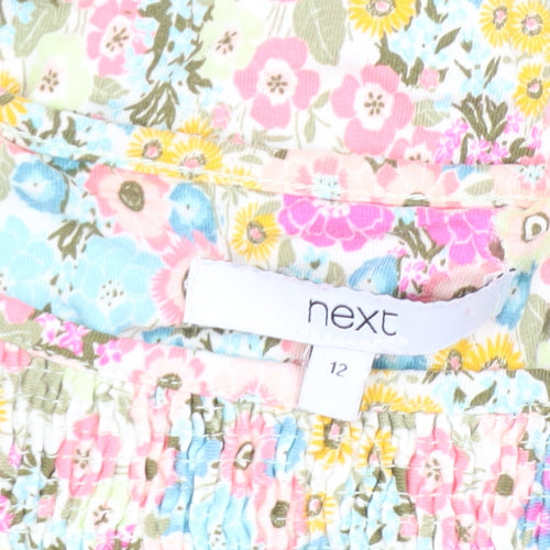Next Women's Multicoloured Floral Top Size 12