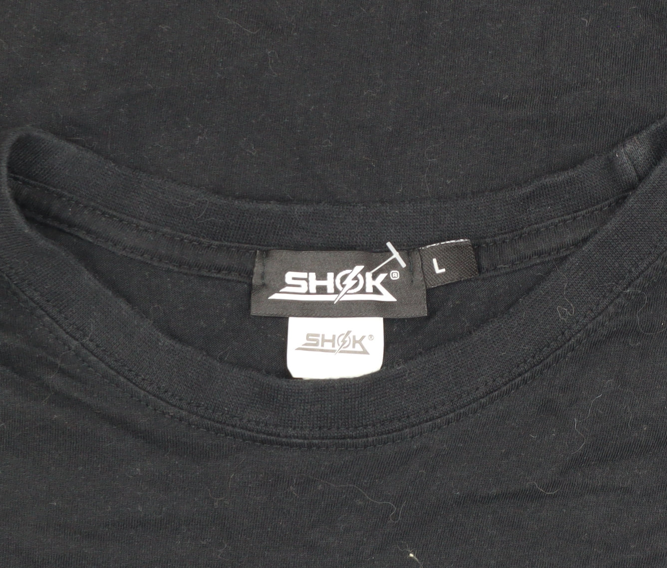 SHØK Black Floral Print Men's T-Shirt L