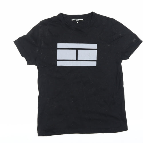 Tommy Hilfiger Men's Black Graphic T-Shirt M
