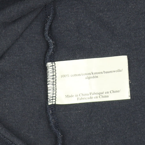 Laura Ashley Women's Blue V-Neck T-Shirt Size 12