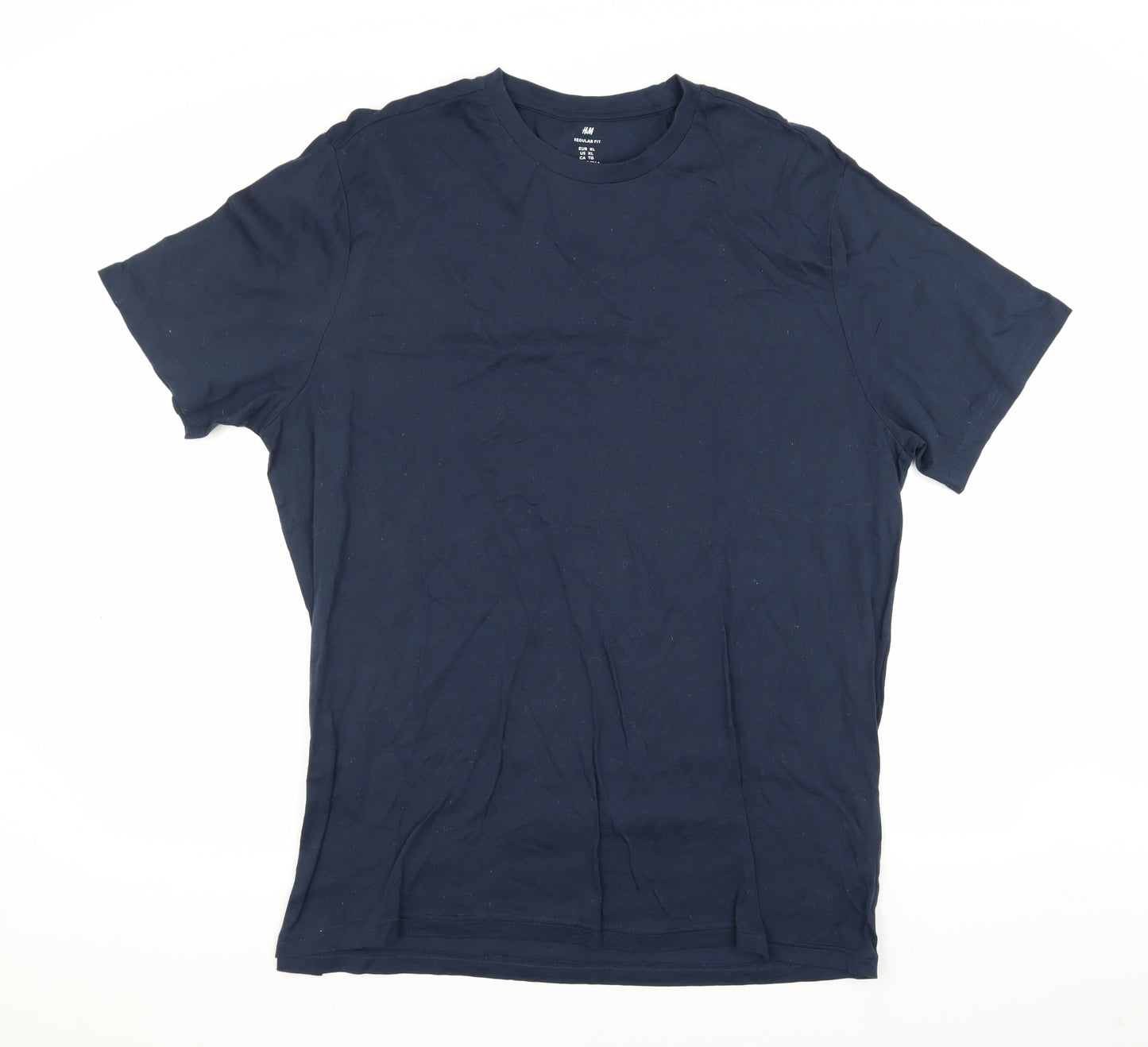 H&M Men's Blue XL Regular Fit T-Shirt